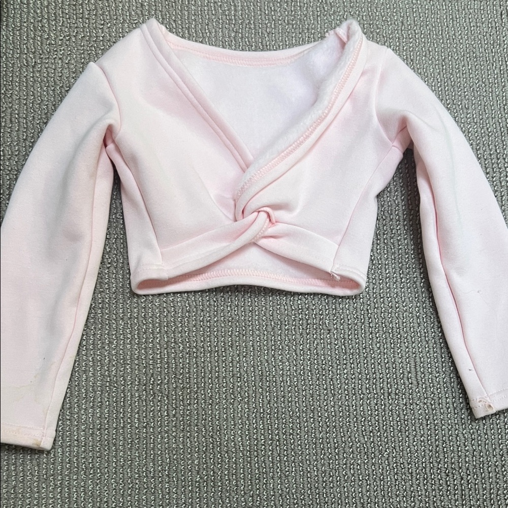 Pink Long Sleeve Wrap Top - Picture 2 of 8